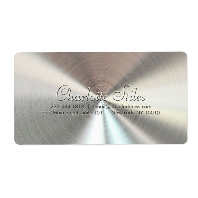 Personalised Radial Metallic Look - Chrome (Front)