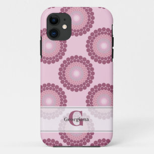 Personalised Radiant Dusky Rose Polka Dot Mandala Case-Mate iPhone Case