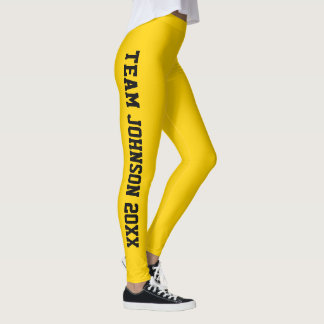 Personalised Radiant Yellow Classic Family Reunion Leggings