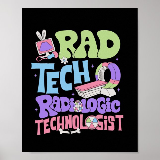 Personalised Radiology Easter Day  Poster (Front)