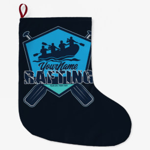 Personalised Rafting Whitewater River Adventure Large Christmas Stocking