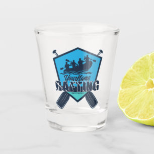 Personalised Rafting Whitewater River Adventure Shot Glass