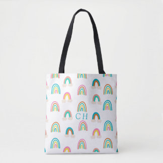 PERSONALISED RAINBOW ALL OVER PRINT TOTE BAG