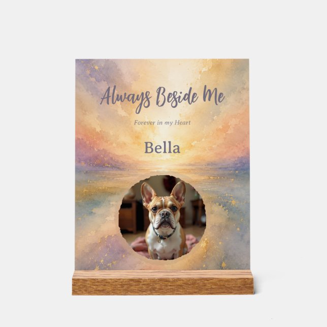 Personalised Rainbow Bridge Acrylic Memorial Sign (Front)