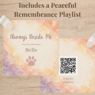 Personalised Rainbow Bridge Keychain with QR Code