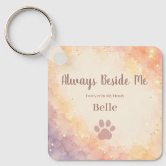 Personalised Rainbow Bridge Memorial Key Ring
