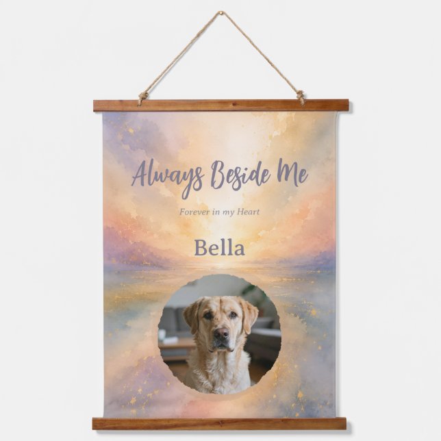 Personalised Rainbow Bridge Memorial Wall Tapestry (Front)