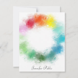 Personalised Rainbow Colours Colourful Template