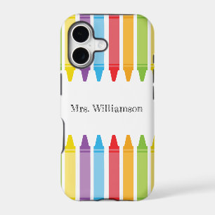 Personalised Rainbow Crayons Teacher Appreciation