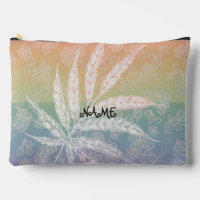 Personalised Rainbow feather pattern Cut Sew Bag