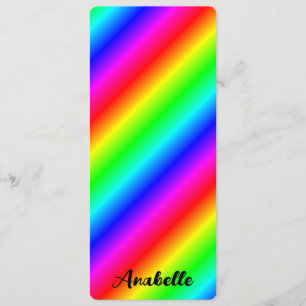 Personalised Rainbow Gradient Bookmark