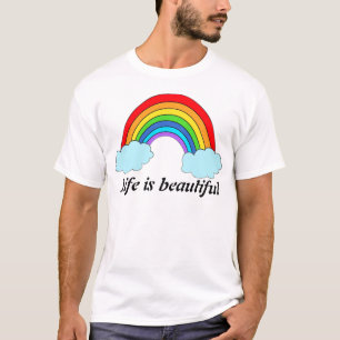 Personalised Rainbow Hoodie Custom Name & Quote T-Shirt