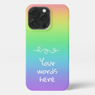 Personalised Rainbow iPhone 13 Pro Case