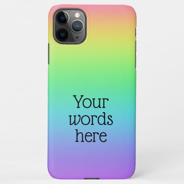 Personalised Rainbow iPhone Case (Back)