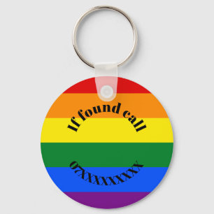 Personalised Rainbow Keyring - Design2