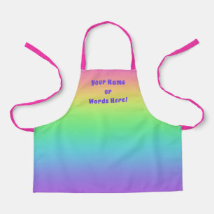 Personalised Rainbow Kids Apron