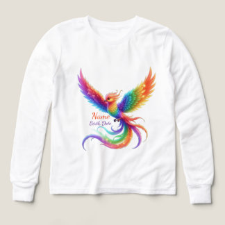 Personalised Rainbow Phoenix Name Birthdate Gift