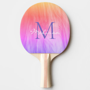 Personalised Rainbow Ping Pong Paddle