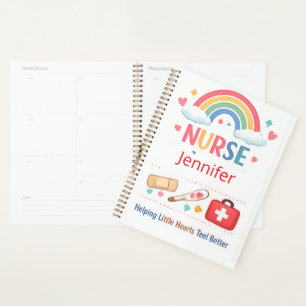 Personalised Rainbow School Nurse Office Sign, Cut Planner