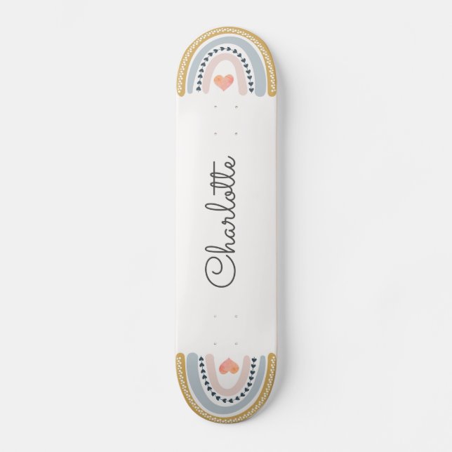 Personalised Rainbow Skateboard (Front)