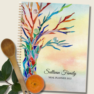 Personalised Rainbow Tree 2022 Family Meal Planner