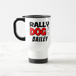 Personalised Rally Dog Obedience Sport Travel Mug