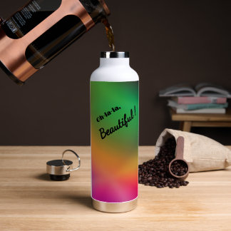 Personalised Raspberry Melon Water Bottle