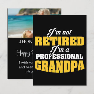 Personalised Re Tired Funny Retirement Name Shirt Holiday Postcard