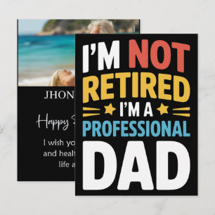 Personalised Re Tired Funny Retirement Name Shirt Holiday Postcard