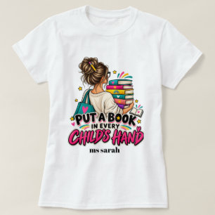 Personalised Reading Teacher Gift T-Shirt