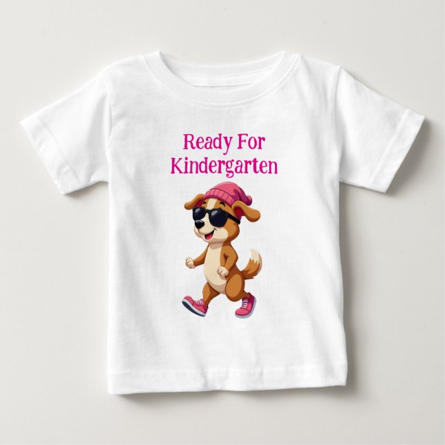 Personalised Ready For Kindergarten Baby T-Shirt (Front)