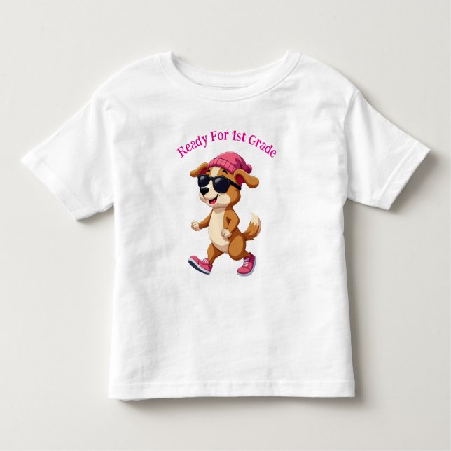 Personalised Ready For Kindergarten Toddler T-Shirt (Front)
