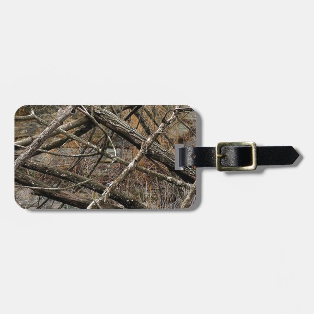Personalised Real Camo / Camouflage (customisable) Luggage Tag (Front Horizontal)
