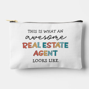 Personalised Real Estate Agent Funny Realtor Accessory Pouch