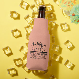 Personalised Real Estate Agent Gift Bottle Cooler