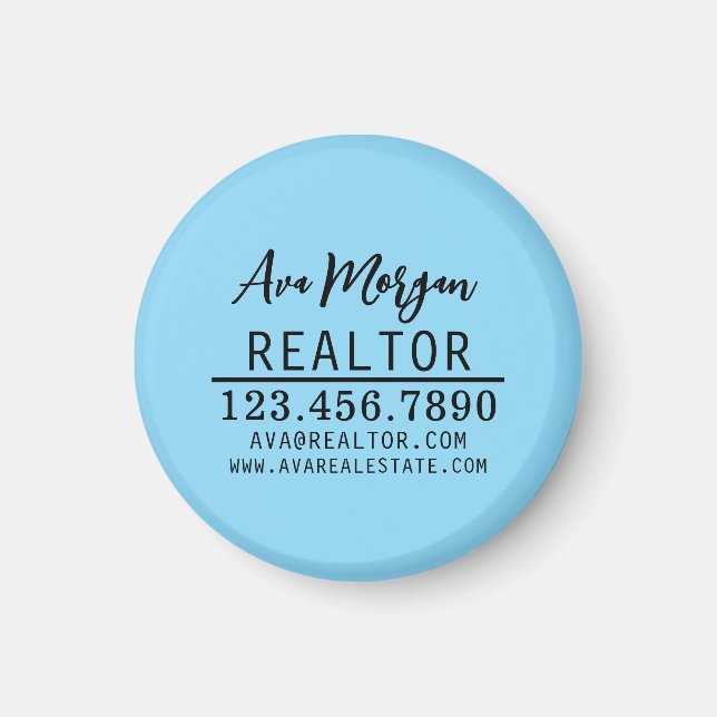 Personalised Real Estate Agent Gift Magnet (Front)