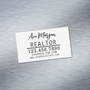 Personalised Real Estate Agent Gift Magnetic Business Card