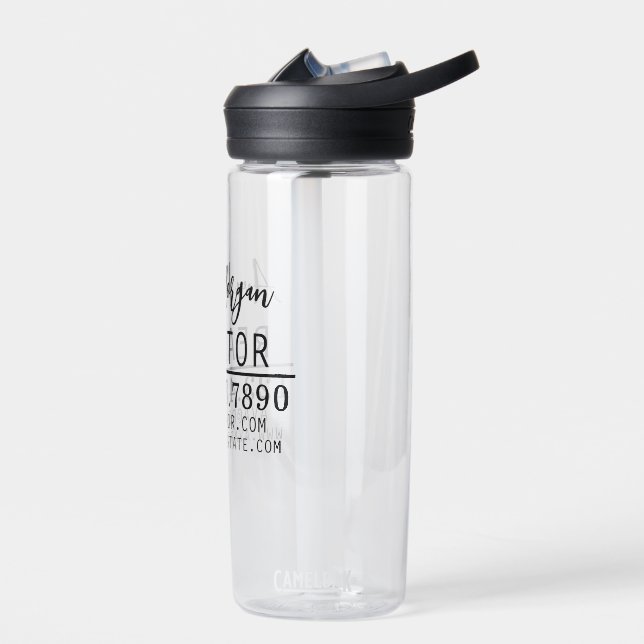 Personalised Real Estate Agent Gift Water Bottle (Left)
