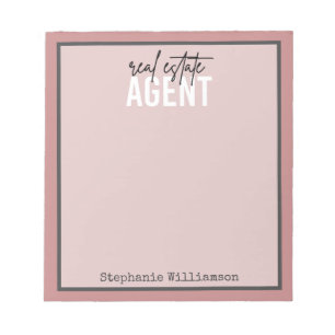Personalised Real Estate Agent Gifts for Realtor Notepad