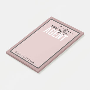Personalised Real Estate Agent Gifts for Realtor Post-it Notes