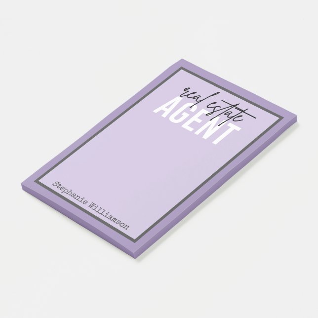 Personalised Real Estate Agent Gifts for Realtor Post-it Notes (Angled)