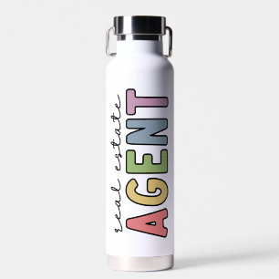 Personalised Real Estate Agent Realtor Gifts Water Bottle