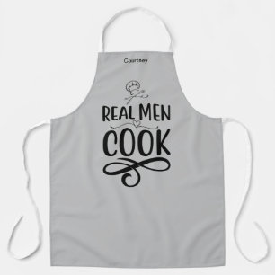 Personalised "Real Men Cook" Apron