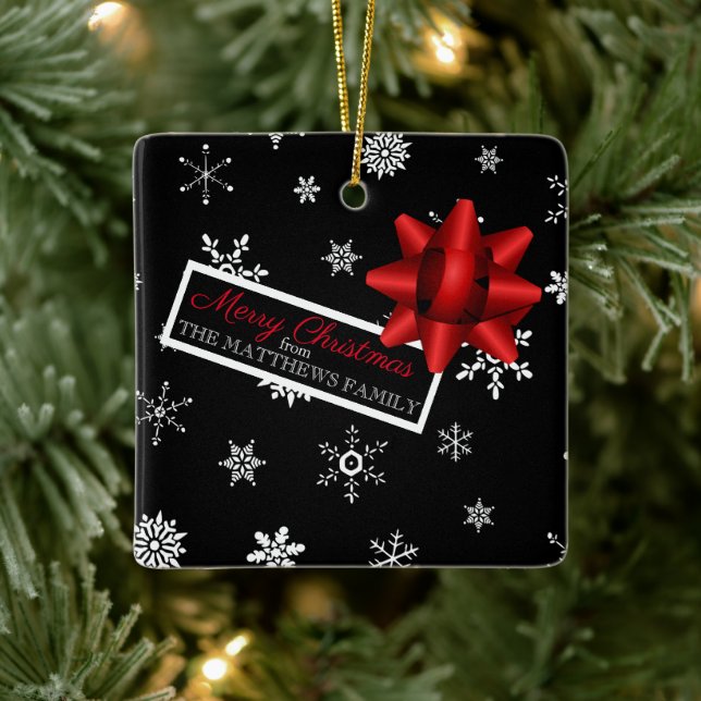 Personalised Realistic Simulated Christmas Gift Ceramic Ornament (Tree)