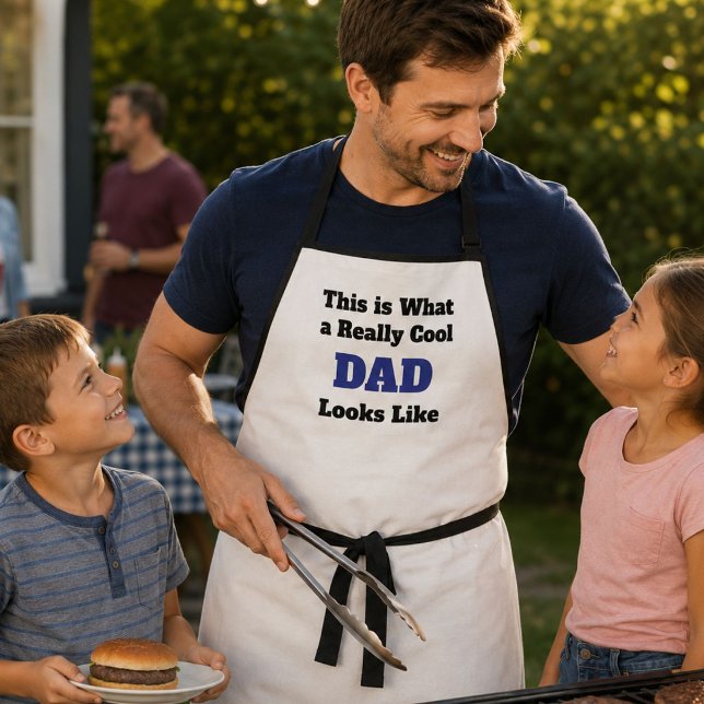 Personalised Really Cool Dad Looks Like BBQ Apron (Creator Uploaded)