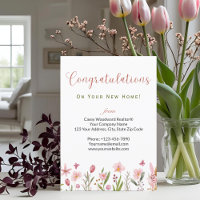 Personalised Realtor Congratulations Client Floral