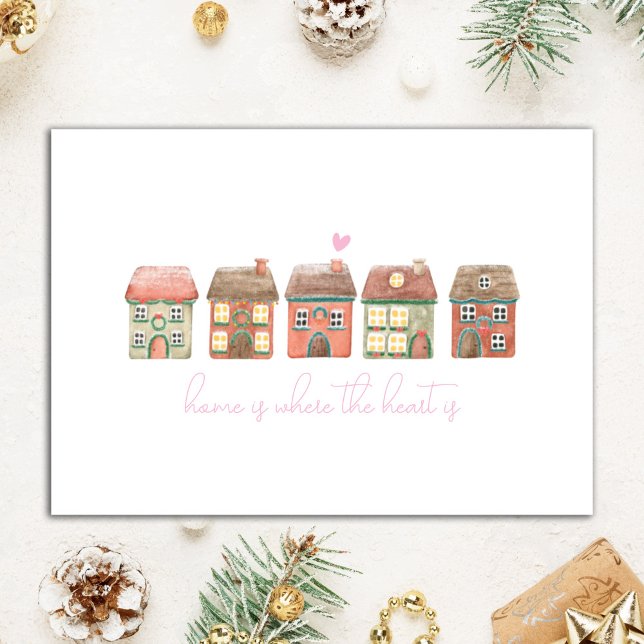 Personalised Realtor Home is where the heart is Holiday Card (Creator Uploaded)