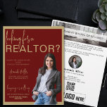 Personalised Realtor QR Code Real Estate Marketing Flyer<br><div class="desc">the Personalised Realtor QR Code Real Estate Marketing Flyer, a cutting-edge solution designed to enhance your real estate marketing efforts. This flyer seamlessly blends traditional marketing with modern technology, featuring a personalised neighbourhood card with photo and an integrated QR code for easy access to your online listings and contact information....</div>