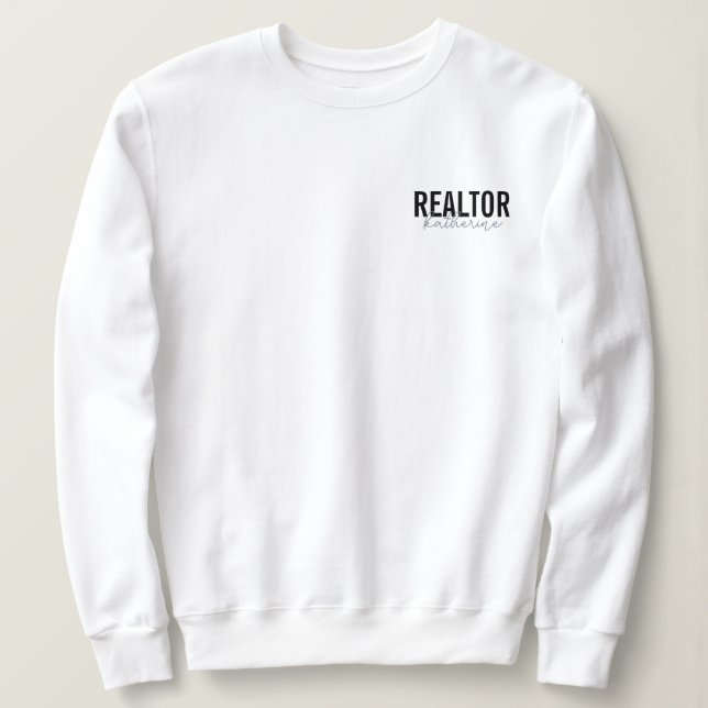 Personalised Realtor Real Estate Agent Gifts Sweatshirt (Design Front)