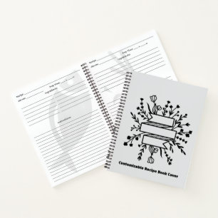 Personalised recipe book   Blank Custom Cookbook